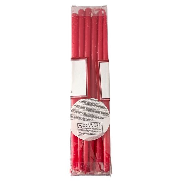 30 Mini Taper Candles Red Christmas Holiday Skinny EARL & WILSON Dripless NEW. - Picture 8 of 14